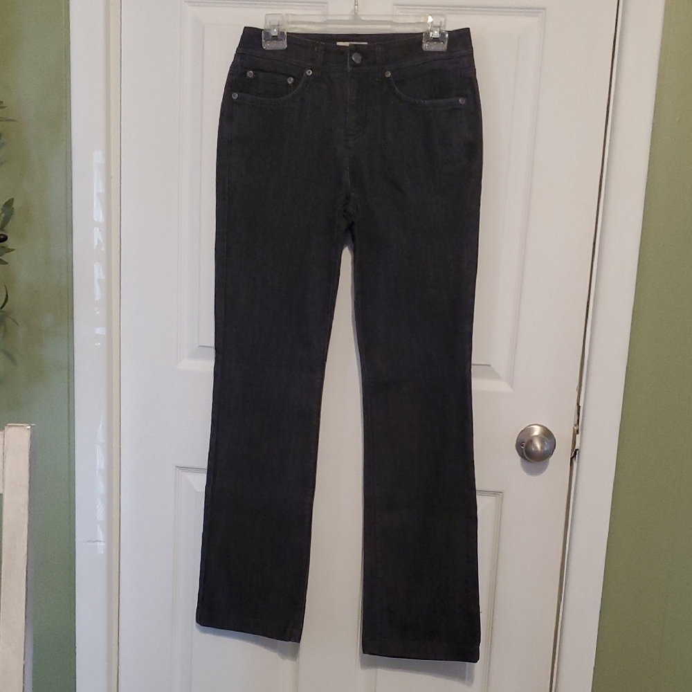 Jones New York Women's Black Straight Leg Jeans